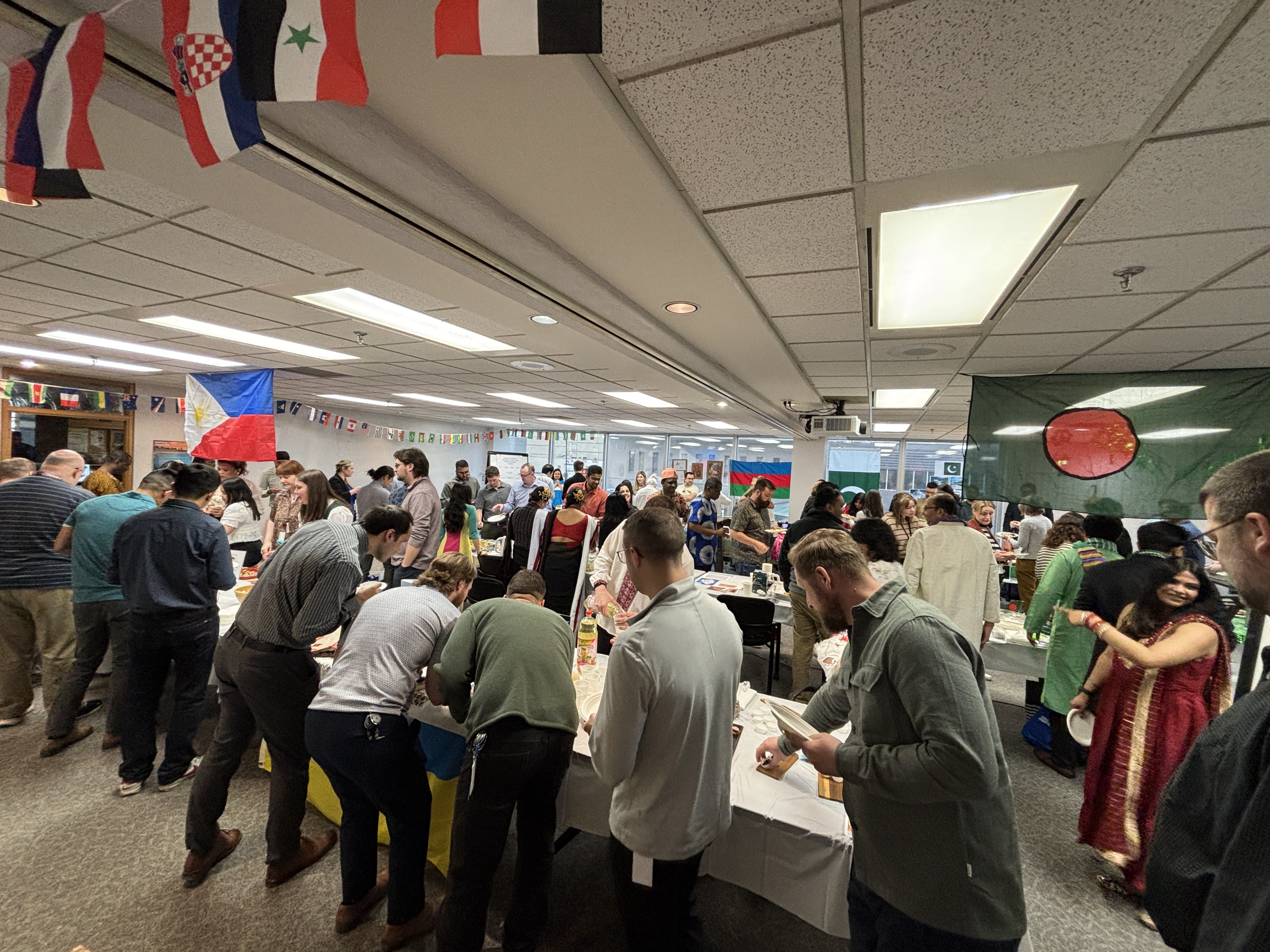 SaskEnergy employees gather together at Mini Mosaic