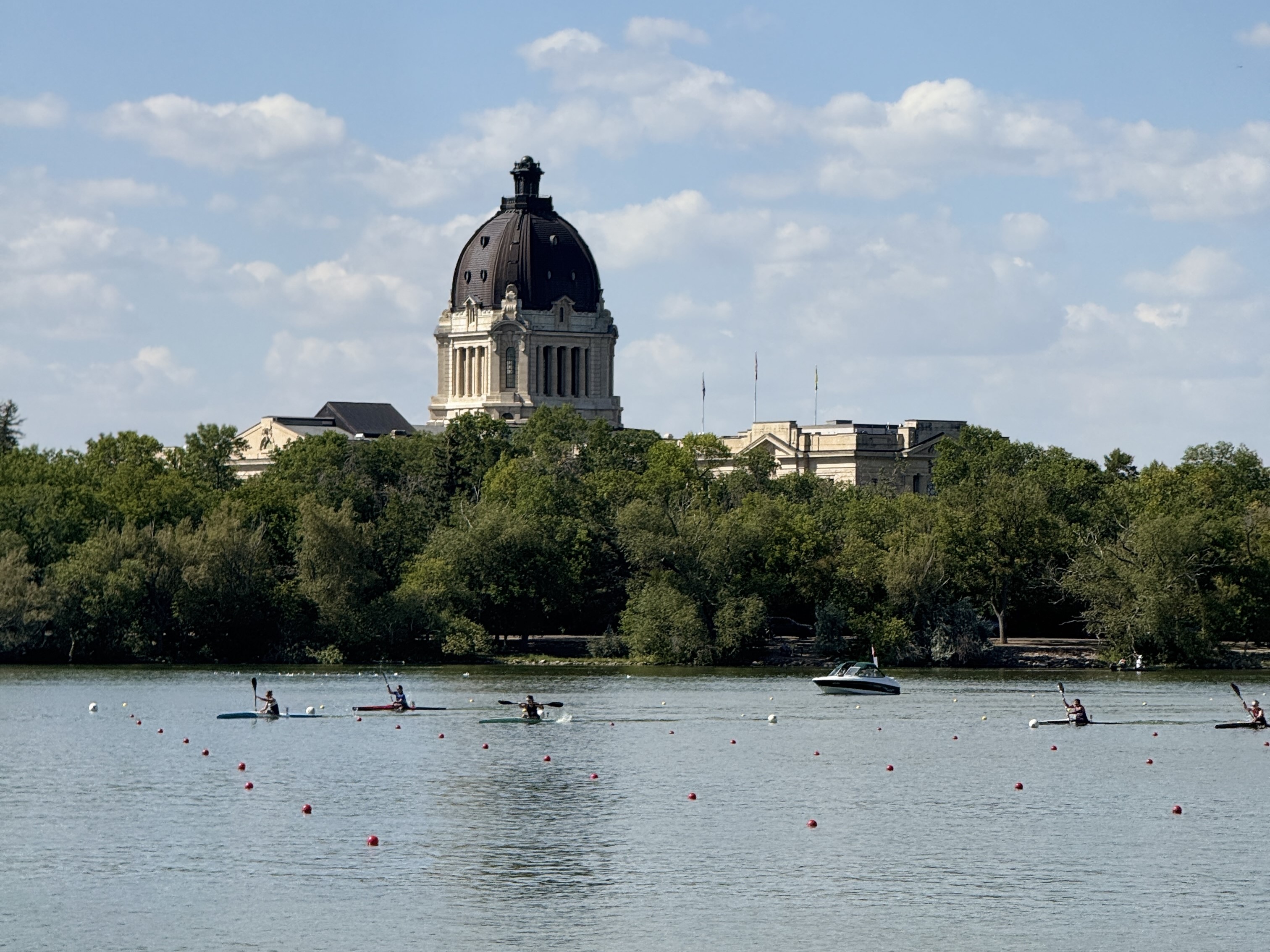 kayakers in the water