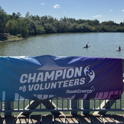 banner on bridge