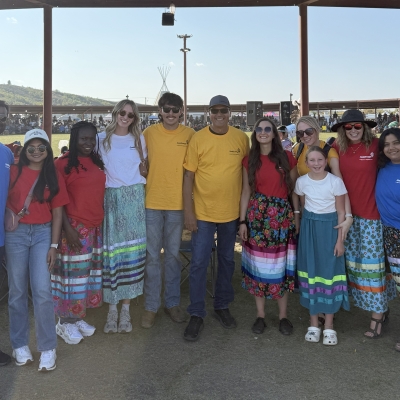 Group photo at powwow