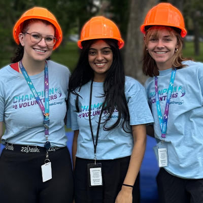 Co-op students volunteering at ThriveFest 