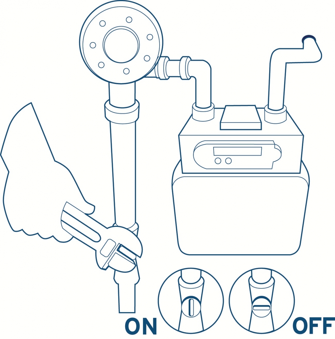 Meter shut off value