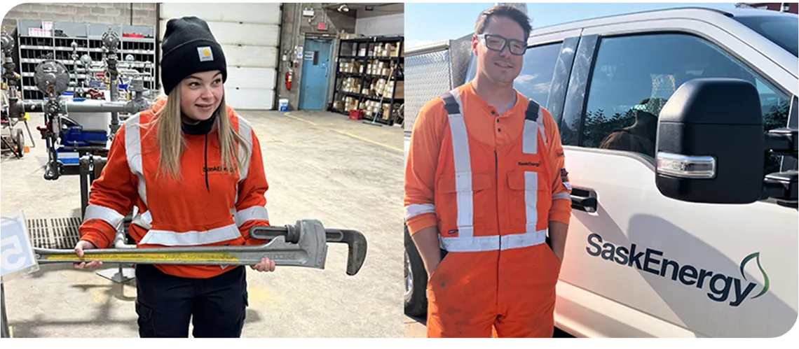 Two SaskEnergy Technicians