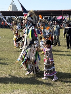 Powwow dancers