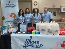 Employees volunteering