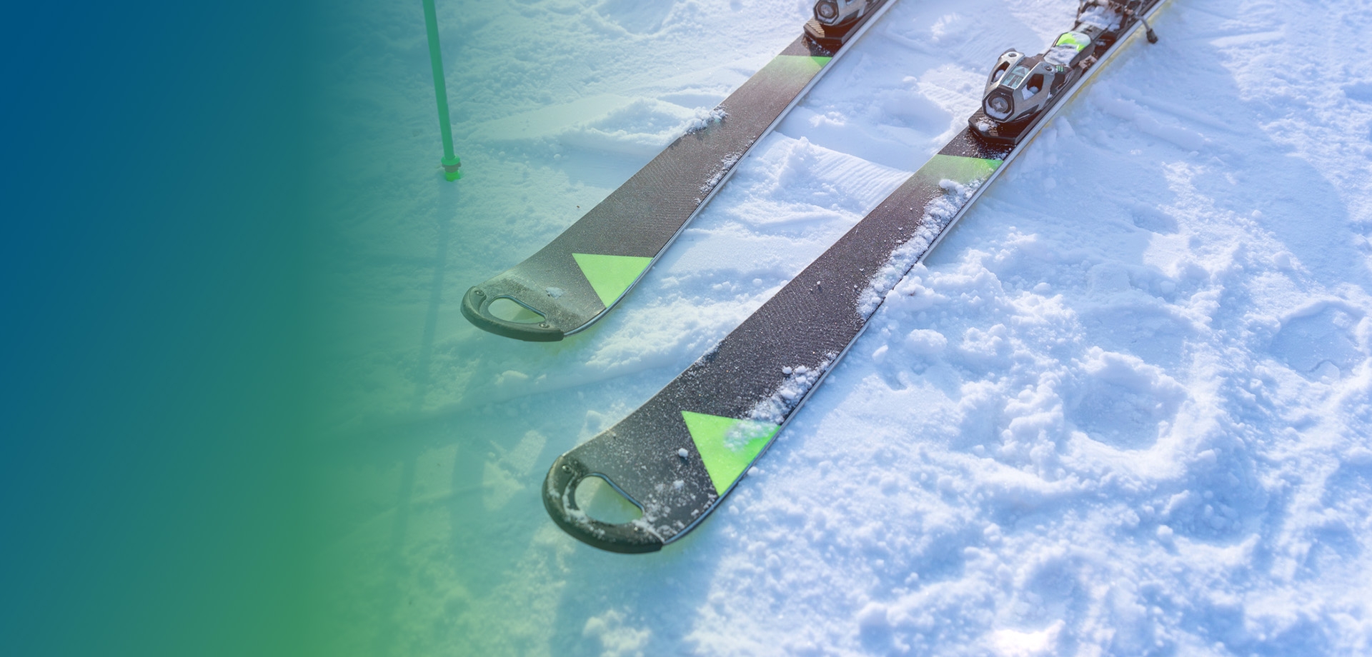 Skis in the Snow